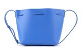 LANCASTER Saffiano Pure Smooth Bucket Bag S Bleu Cyan