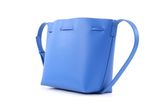 LANCASTER Saffiano Pure Smooth Bucket Bag S Bleu Cyan