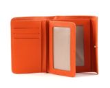 LANCASTER Adeline Flap Wallet Orange LANCASTER Adeline Flap Wallet Orange