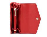 LANCASTER Saffiano Signature Flap Wallet S Rouge LANCASTER Saffiano Signature Flap Wallet S Rouge