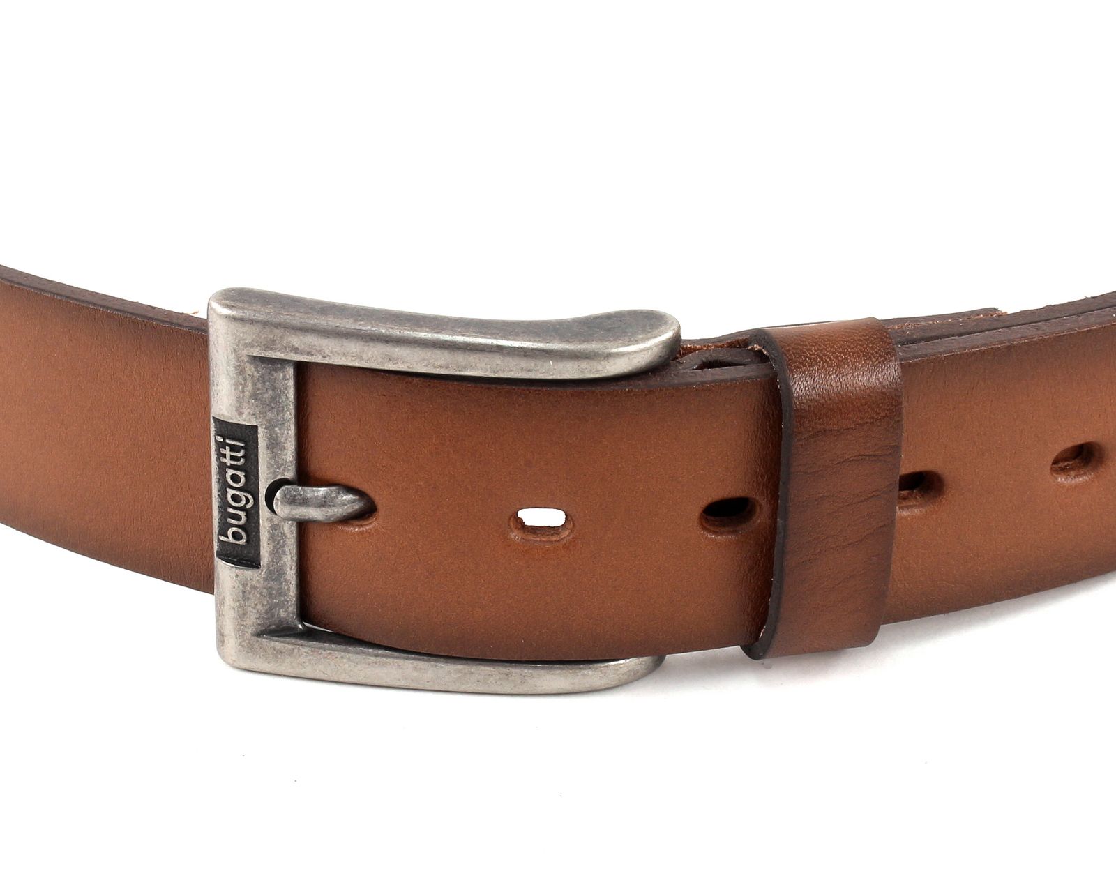 bugatti Fullgrain Leatherbelt W85 Cognac