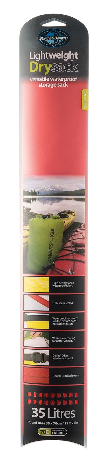 Sea To Summit Lightweight Dry Sack 35 L Red