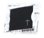oxmox New Cryptan RFID Protect Querscheinbörse Freedom Cross Print Grey Black