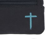 oxmox New Cryptan Keyholder Freedom Cross Print Cyan Black
