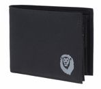 oxmox New Cryptan RFID Protect Querscheinbörse Freedom Lion Print Grey Black