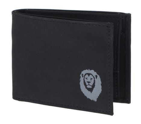 oxmox New Cryptan RFID Protect Pocketbörse Freedom Lion Print Grey Black
