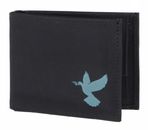 oxmox New Cryptan RFID Protect Pocketbörse Freedom Pigeon Print Cyan Black