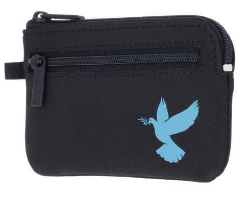 oxmox New Cryptan Keyholder Freedom Pigeon Print Cyan Black