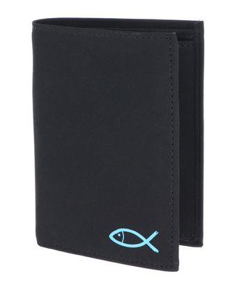 oxmox New Cryptan RFID Protect Kombibörse Freedom Fish Print Cyan Black