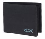 oxmox New Cryptan RFID Protect Querscheinbörse Freedom Fish Print Cyan Black