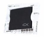 oxmox New Cryptan RFID Protect Querscheinbörse Freedom Fish Print Grey Black