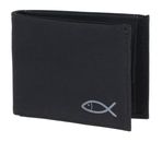 oxmox New Cryptan RFID Protect Pocketbörse Freedom Fish Print Grey Black