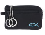 oxmox New Cryptan Keyholder Freedom Fish Print Cyan Black