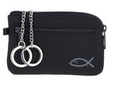 oxmox New Cryptan Keyholder Freedom Fish Print Grey Black