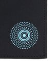 oxmox New Cryptan RFID Protect Kombibörse Circle Bloom Print Cyan Black