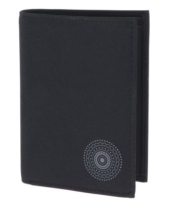 oxmox New Cryptan RFID Protect Kombibörse Circle Bloom Print Grey Black