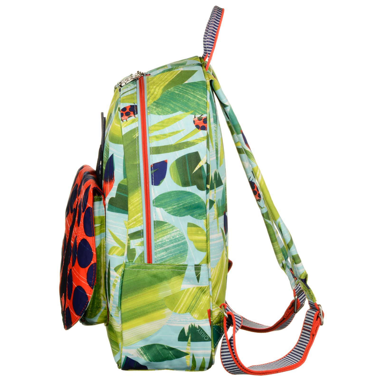 Oilily Nature Ladybug Backpack Leaf