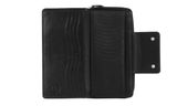 bugatti Vertice Ladies Zip Wallet with Strap 24CC Black bugatti Vertice Ladies Zip Wallet with Strap 24CC Black