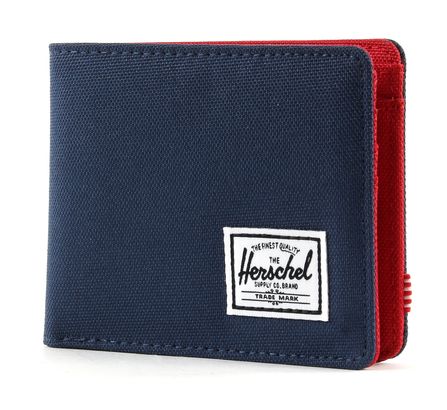 Herschel Roy Plus Coin RFID Wallet Navy / Red
