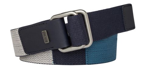 TOMMY HILFIGER THD Block Webbing Belt 4.0 W80 Blue Mix