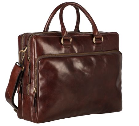 LEONHARD HEYDEN Cambridge Briefcase 2 Compartments L Brown