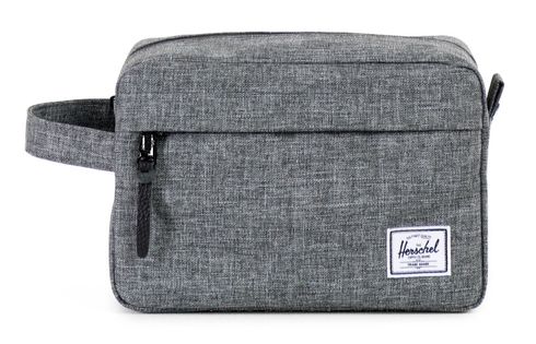 Herschel Chapter Travel Kit Raven Crosshatch