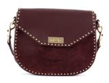 LANCASTER Mademoiselle Studs Shoulder Bag Bordeaux