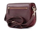 LANCASTER Mademoiselle Studs Shoulder Bag Bordeaux