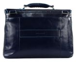 PIQUADRO Blue Square Expandable Computer Briefcase Blu Notte
