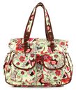 Oilily Tropical Birds Diaper Bag Cream-White Oilily Tropical Birds Diaper Bag Cream-White