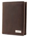 bugatti Hunter RFID Coin Wallet Combi Style 13CC Metal Logo Brown