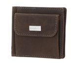 bugatti Hunter RFID Dollarclip 8CC Metal Logo Brown