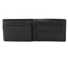 bugatti City Line RFID Coin Wallet with Flap 4CC Metal Logo Black