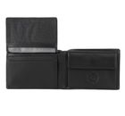 bugatti City Line RFID Coin Wallet with Flap 4CC Metal Logo Black