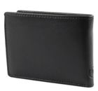 bugatti City Line RFID Coin Wallet with Flap 4CC Metal Logo Black