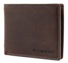 bugatti Hunter RFID Coin Wallet with Flap 8CC Brown