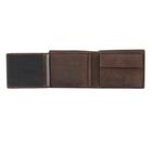 bugatti Hunter RFID Coin Wallet with Flap 8CC Brown
