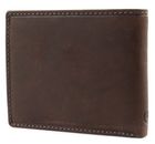 bugatti Hunter RFID Coin Wallet with Flap 8CC Brown
