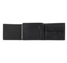 bugatti City Line RFID Coin Wallet with Flap 8CC Black