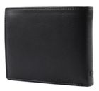 bugatti City Line RFID Coin Wallet with Flap 8CC Metal Logo Black