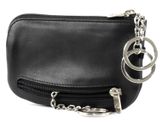 Esquire New Silk Key Case with Zip Black Esquire New Silk Key Case with Zip Black