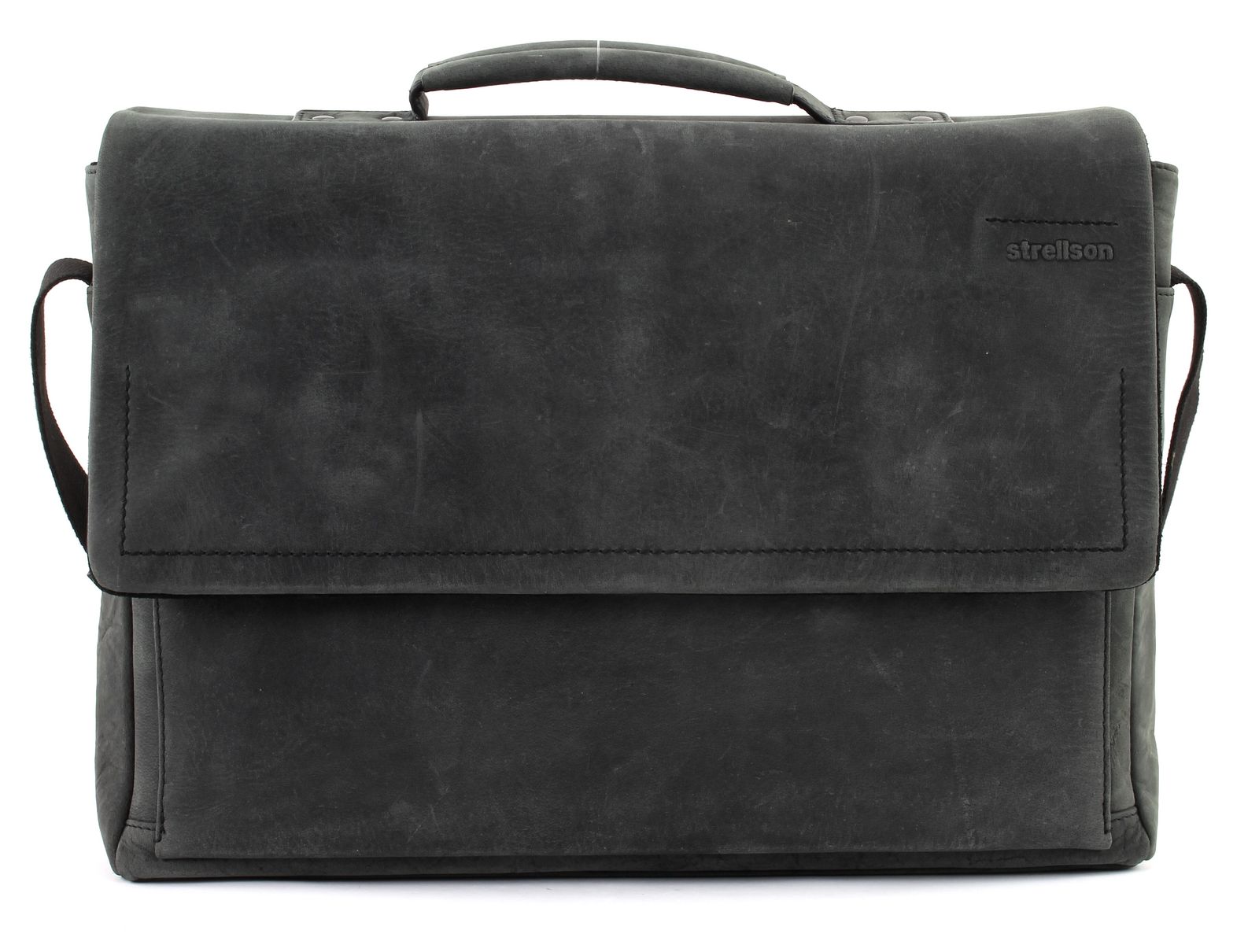 strellson Turnpike BriefBag MHF Umhängetasche Laptoptasche Tasche Black Schwarz