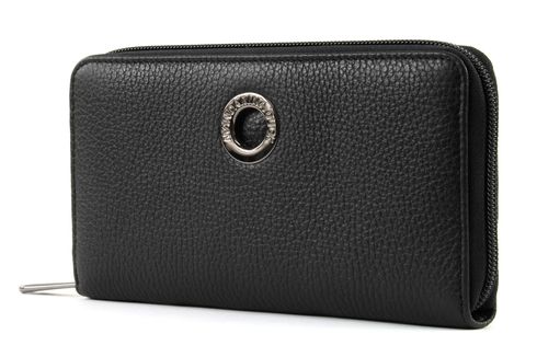 MANDARINA DUCK Mellow Leather Zip Around Wallet L Black