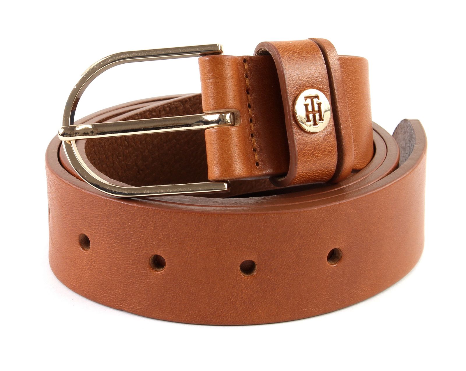 TOMMY HILFIGER Classic Belt 3.5 W80 Gürtel Accessoire Dark Tan Braun Neu