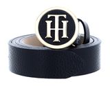 TOMMY HILFIGER TH Round Buckle Belt W90 Black