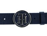 TOMMY HILFIGER TH Round Buckle Belt W95 Black