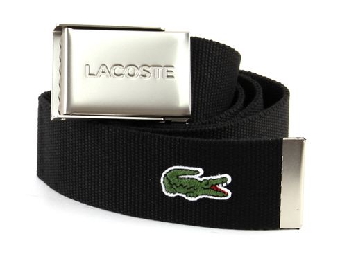 LACOSTE Casual Woven Strap W110 Black - kürzbar