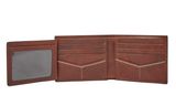 FOSSIL Reese Bifold With Flip ID Brown FOSSIL Reese Bifold With Flip ID Brown