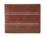 FOSSIL Reese Bifold With Flip ID Brown FOSSIL Reese Bifold With Flip ID Brown