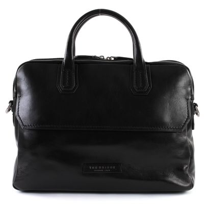 THE BRIDGE Williamsburg Briefcase M Nero